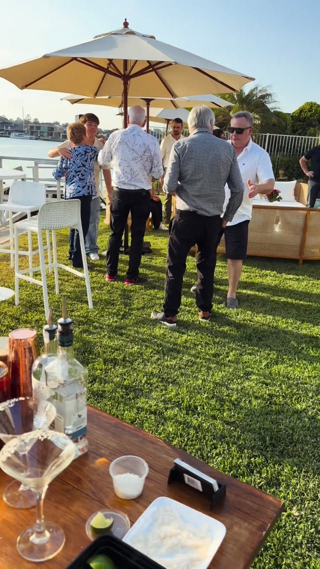 A Jimmy Slings garden party in full swing