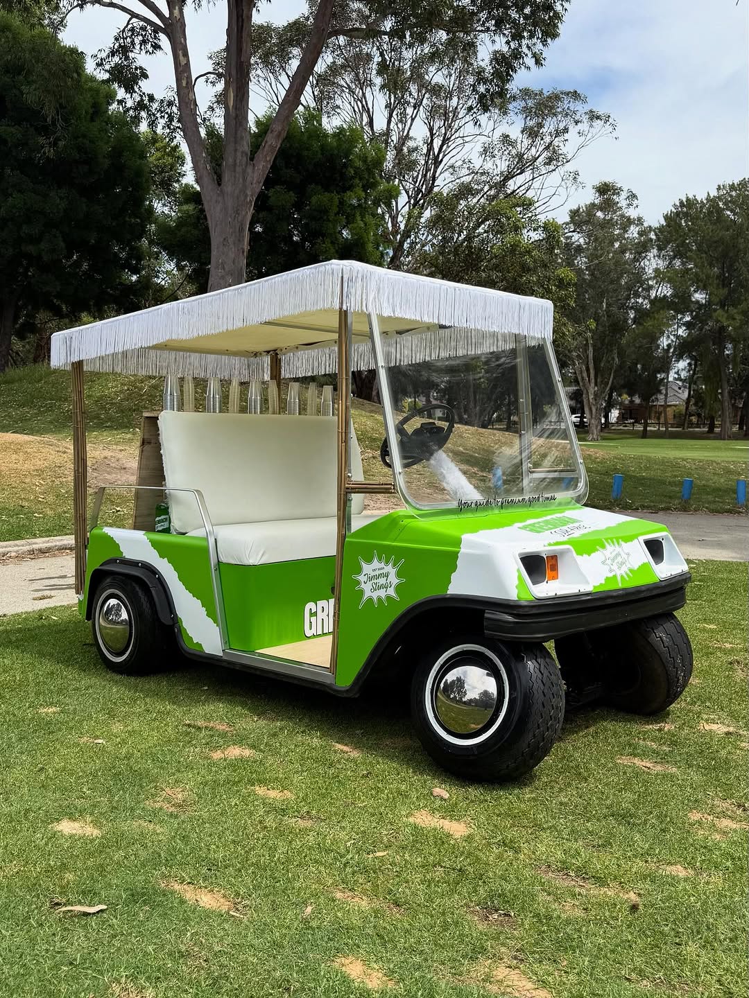 Pop up outdoor bar setup